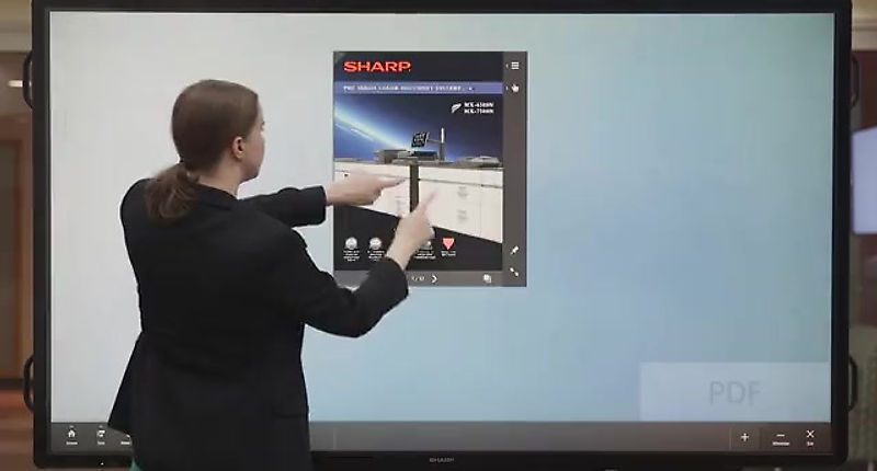 Dynamic presentations with the Sharp Aquos Boards